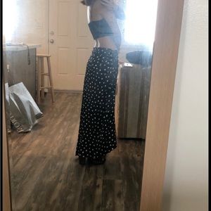 Polka dot maxi skirt
